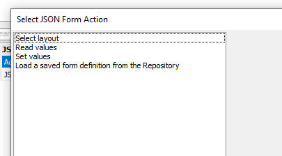 JSONForm Control action options